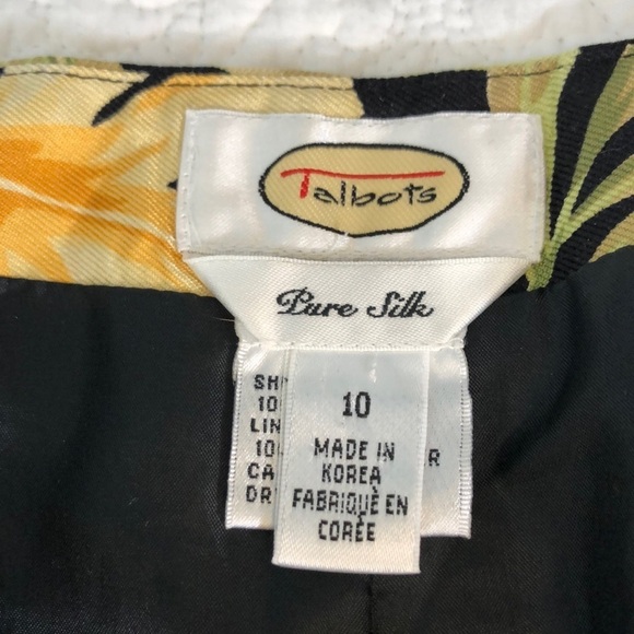 Talbots Pure Silk Tropical Wide Leg Pants Size 10 - Picture 8 of 11